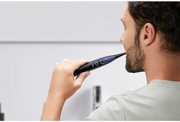 Elektrinis dantų šepetėlis „Oclean X Lite Smart Sonic Duo Set“, pilkas ir mėlynas