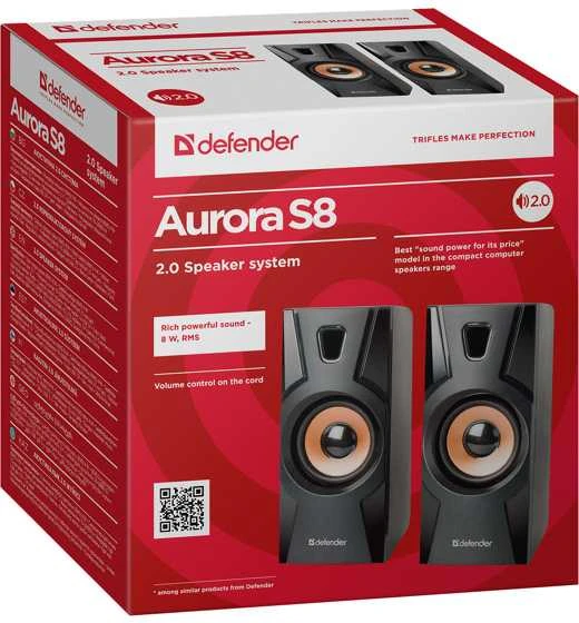 Kompiuterio kolonėlės Garsiakalbiai - Defender Aurora S8 2.0 8W USB