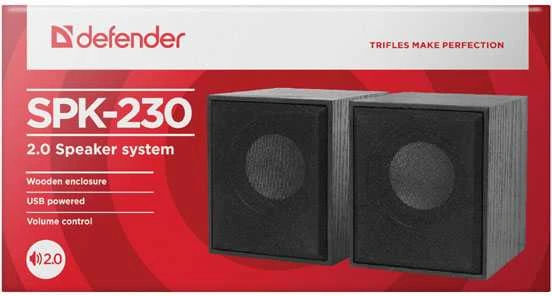 Kompiuterio kolonėlės DEFENDER 2.0 Speaker System 2x2W RMS, SPK230, 65223