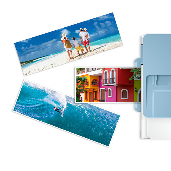 HP Advanced – blizgus – 10,5 mil – 102 x 305 mm – 250 g/m2 – 65 svarai – 10 lapų fotopopierius – skirtas ENVY Inspire 7920e aprašymas - Prekės nuotrauka