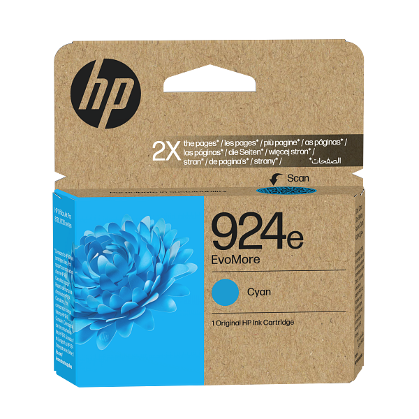 HP rašalas HP 924e Cyan EvoMore rašalas aprašymas - Prekės nuotrauka