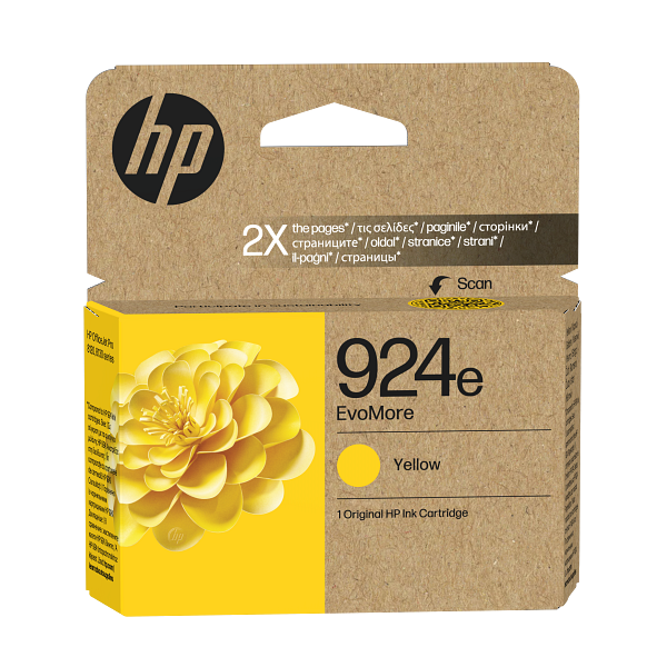 HP No. 924 geltona EVO MORE aprašymas - Prekės nuotrauka HP No. 924 geltona EVO MORE aprašymas - Prekės nuotrauka