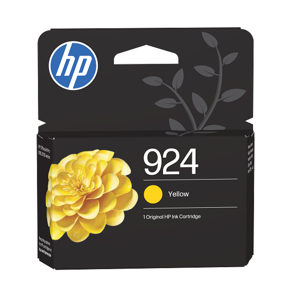 Tusz HP 924 - Geltona - original - Tintenpatrone aprašymas - Prekės nuotrauka