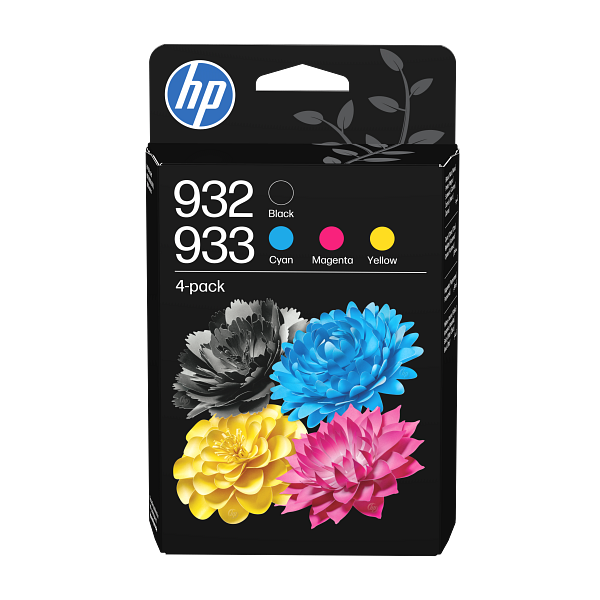 Multipack Originalus HP rašalas / kasetė 6ZC71AE, HP 932/933, CMYK, kelių pakuočių pakuotė aprašymas - Prekės nuotrauka