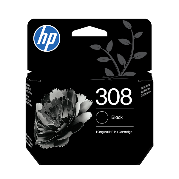 HP 308 juoda 7FP21UE aprašymas - Prekės nuotrauka