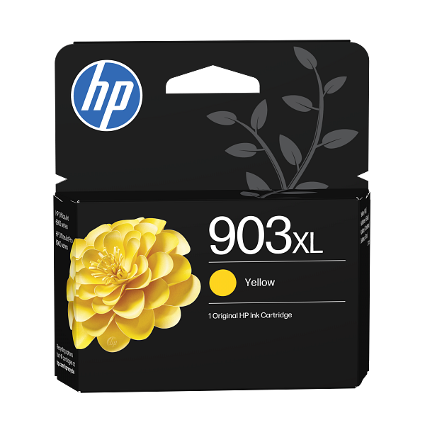 HP originalus rašalas / kasetė T6M11AE, HP 903XL, geltona, 825s, 9,5 ml, didelės talpos aprašymas - Prekės nuotrauka