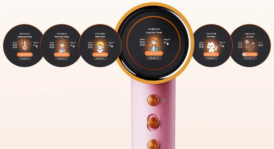 Powerton SMART IONAI Plaukų džiovintuvas su techologią plazmową, juoda aprašymas - Prekės nuotrauka