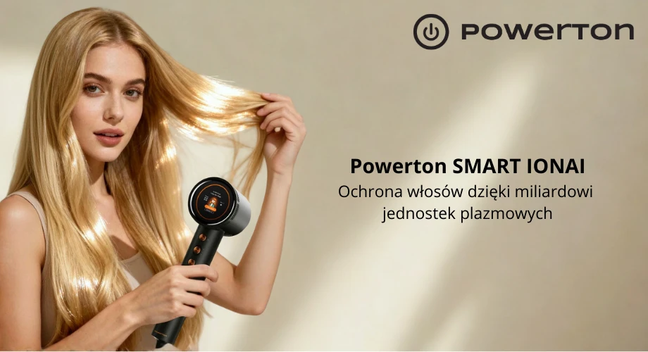 Powerton SMART IONAI Plaukų džiovintuvas su techologią plazmową, rožinė aprašymas - Prekės nuotrauka