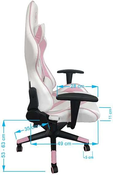 Žaidimų kėdė Marvo CH-106 Gaming Chair, Rožinė