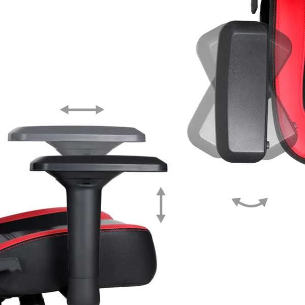 Žaidimų kėdė Marvo CH-118 Gaming Chair, Juoda-raudona