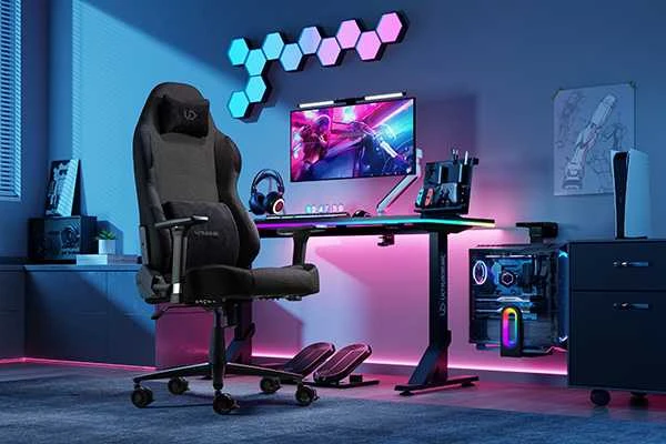 Dla gracza fotel Ultradesk OVERLORD, juoda