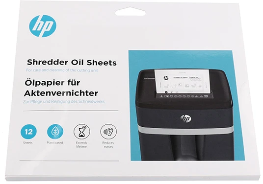 „Hewlett Packard“ (HP) HP alyvos lapeliai dokumentų smulkintuvams, 12 vnt.