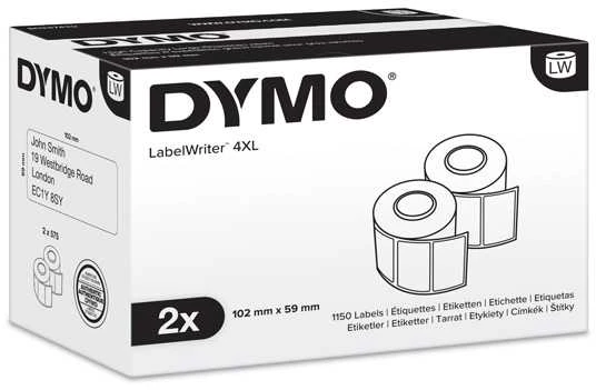 DYMO didelės talpos didelis siuntimas 102x59 mm (2 ritiniai) S0947420