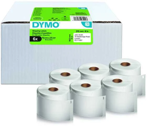 DYMO 4XL/5XL Etiketės 102 x 210mm / Rinkinys (2177565) - 6 vnt.