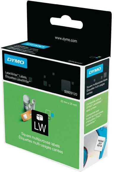 DYMO LabelWriter kvadratinės universalios etiketės, 25x25mm, 750vnt, baltas S0929120