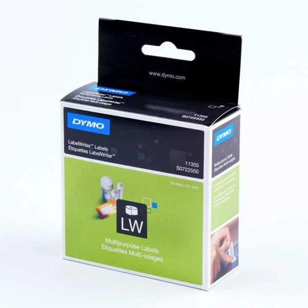 Etiketės DYMO LabelWriter 19x51 mm, 500 vnt. / S0722550 11355