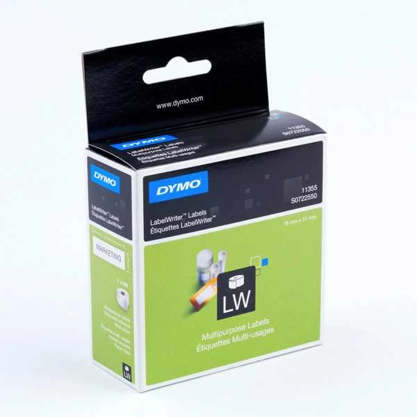 Etiketės DYMO LabelWriter 19x51 mm, 500 vnt. / S0722550 11355
