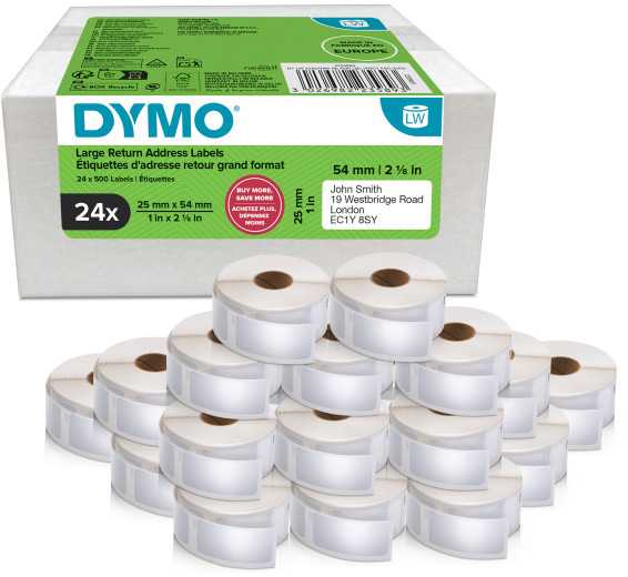 Dymo DYMO 2223589 etykiet do nadruku Baltas