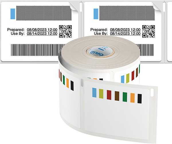 Dymo etykiety papierowe 70mm x 54mm, balta, Etykiety gastronomiczne, 1x400 vnt., 2187329