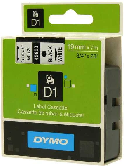 Juostelė DYMO D1 19mm x 7m, juoda ant balto / S0720830 45803