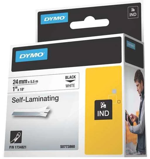 DYMO 24mm RHINO Self-Laminating Vinyl tape spausdintuvo juostelė