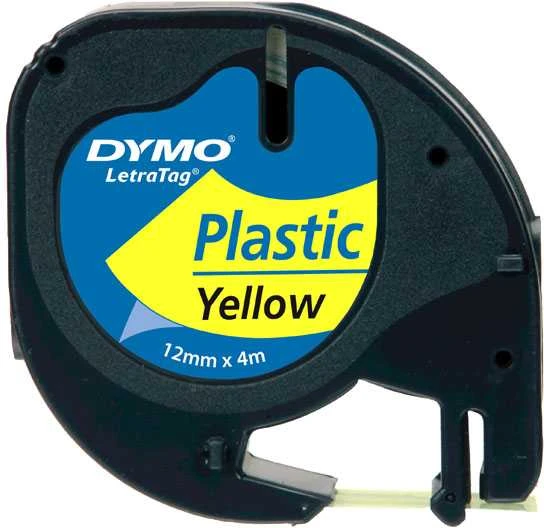 Etikečių spausdintuvo juostelė DYMO 12mm, 4m, geltona / S0721620