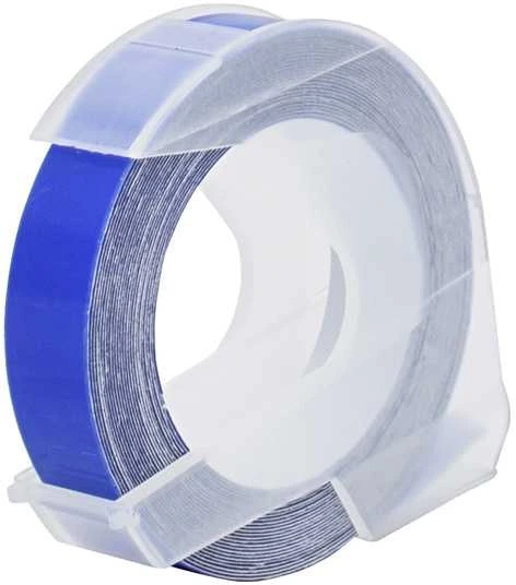 Juostelė DYMO, 9x3mm, plastikinė Balta/Mėlyna