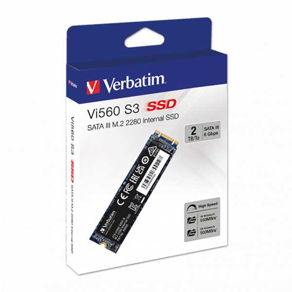 VERBATIM SSD Vi560 S3 M.2 2TB SATA III, 550MB/s sparta / 500MB/s sparta