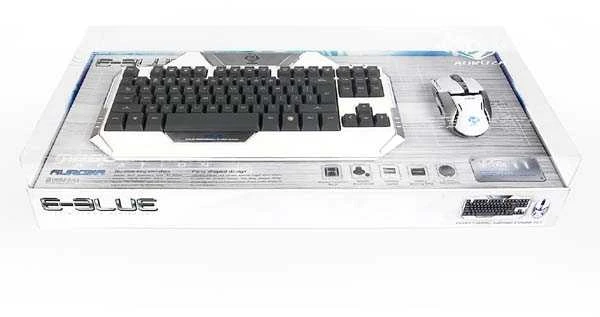 Klaviatūra E-Blue E-Mėlyna E-Mėlyna Auroza (EKM811WHUS-IU)