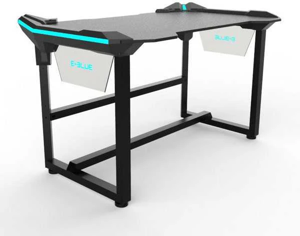 E-Blue Žaidimų stalas E-Mėlyna EGT536BK LED Gaming Desk, su pašvietimu