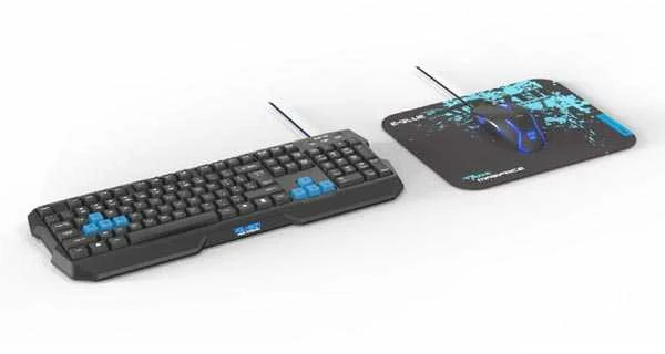 Klaviatūra E-Blue E-Mėlyna E-Mėlyna Polygon + Pad (45907)