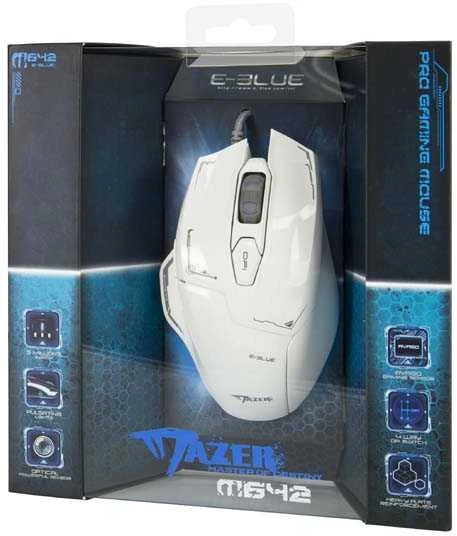 E-Blue E-Mėlyna Pelė E-Mėlyna Mazer (EMS642WHAA-IU)
