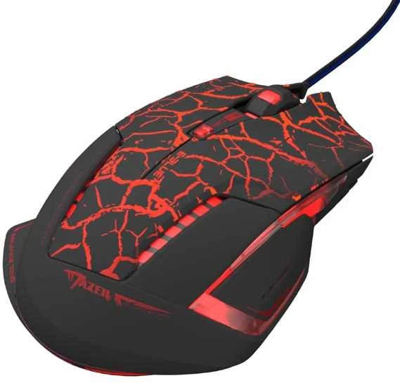 E-Blue Mėlyna E-mėlynas Mazer Pro Pelė su laidu, juoda-raudona, 2500DPI, e-box