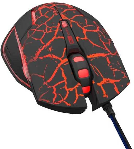 E-Blue Mėlyna E-mėlynas Mazer Pro Pelė su laidu, juoda-raudona, 2500DPI, e-box
