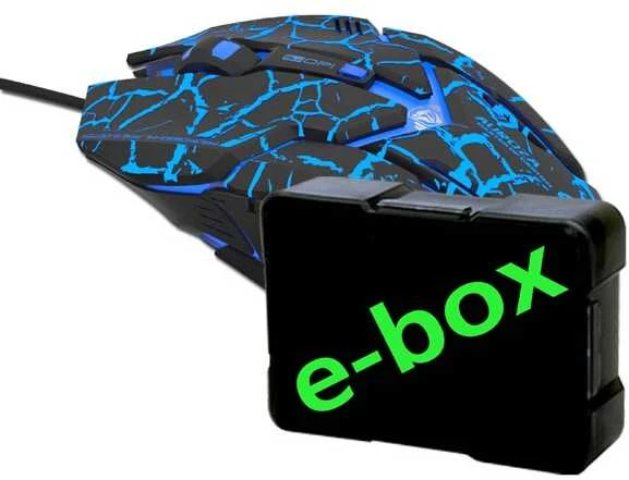 E-Blue E-Mėlyna E-Mėlyna Auroza žaidimų pelė (EMS639BKCA-IU)