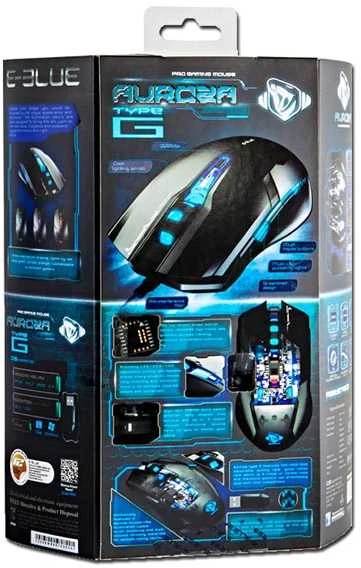 Žaidimų pelė  E-Blue su laidu, 4000DPI