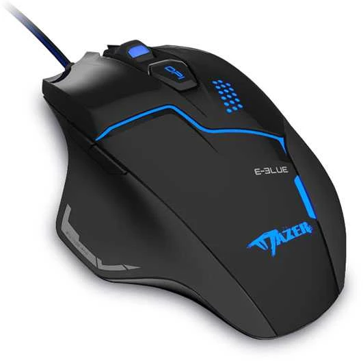 E-Blue Mėlyna E-mėlynas Mazer V2 Pelė su laidu, juoda, 2500DPI