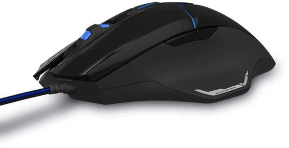 E-Blue Mėlyna E-mėlynas Mazer V2 Pelė su laidu, juoda, 2500DPI