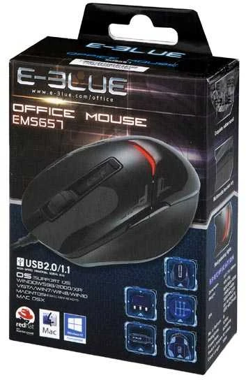 E-Blue E-Mėlyna E-Mėlyna pelė EMS657 (EMS657BKCZ-IU)
