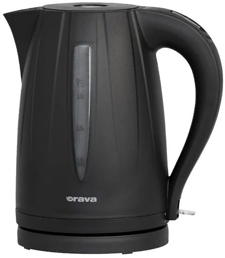 Orava VK-3727 elektrinis virdulys, 1850-2200 W, 1,7 l, automatinis išsijungimas, juodas