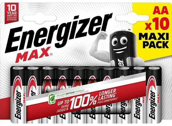 Baterija - Energizer Max AA LR6 10 Vnt.