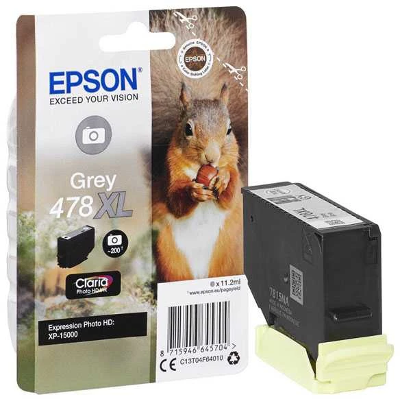 Epson Squirrel 478XL Originalus Foto pilka 1 vnt