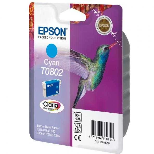 Epson T0802 (C13T08024011), žydra kasetė
