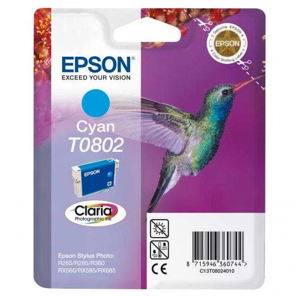 Epson T0802 (C13T08024011), žydra kasetė
