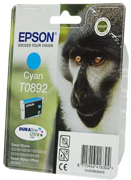Epson T0892 rašalo kasetė, žalsvai mėlyna