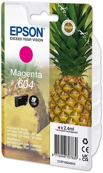 Rašalo Kasetė - Epson Ink 604 Magenta, Išeiga Iki 350 Puslapių, Magenta