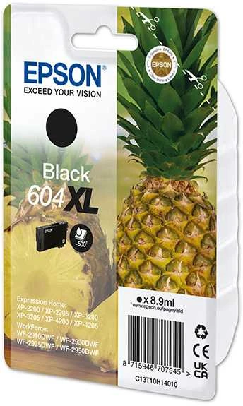 Rašalo kasetė - Epson rašalas 604 XL juodas (C13T10H14010, 500 puslapių, juodas)