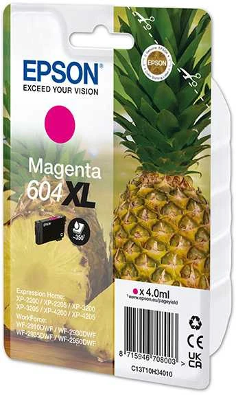 Kasetė - Epson rašalas 604 XL magenta (C13T10H34010, 350 puslapių, spalvota)