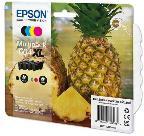 Epson 604XL rašalo kasetė 4 vnt Originalus Didelė (XL) išeiga Juoda, Žydras, Rausvai raudona, Geltona