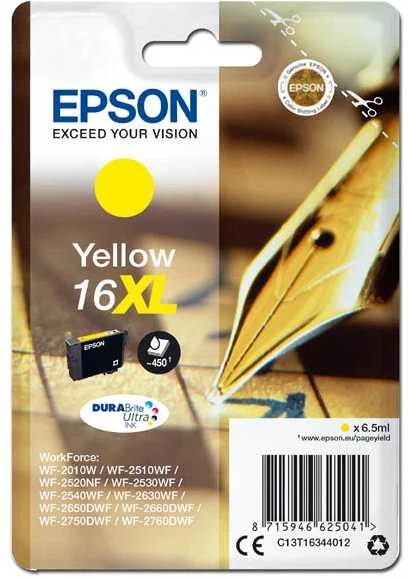 Epson 16XL rašalo kasetė, Geltona